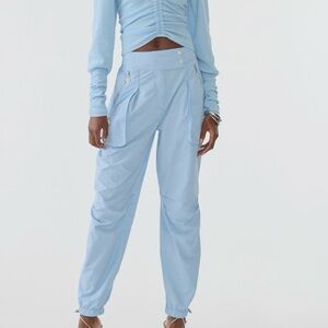 GSTQ Women's Parachute Pant Blue Size 2.